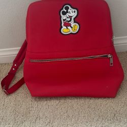 Mickey Mouse Red Backpack