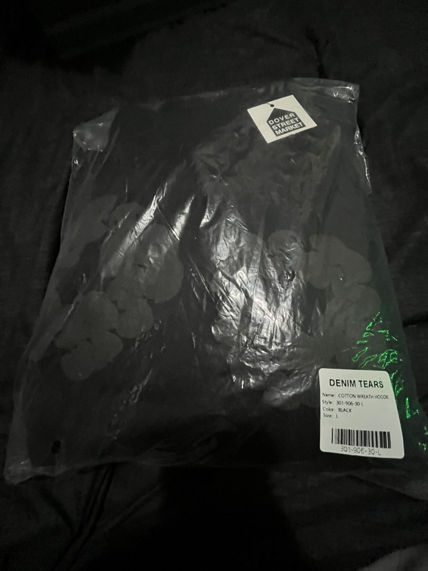 Black Denim Tearz Hoodie