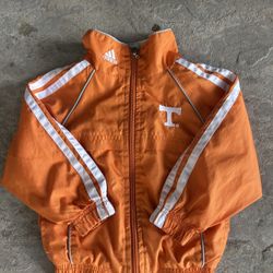 Vintage  Adidas Tennessee Volunteers Orange Windbreaker Track Jacket Toddler Size 2T VTG