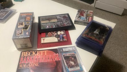 78 card Lot all Michael Jordan inserts box topper Inserts. All UPPER DECK w 89 Fleer Graded & 1st Issue Beckett