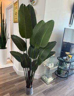 Pretty artificial plant 6 ft tall ! Brand new