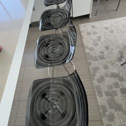 Set of 4 Calligaris L'Eau Bar Stools - Excellent Condition- Originally $1200. 