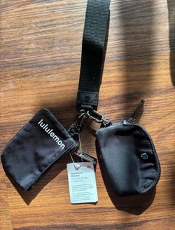 Brand new dual pouch lululemon keychain