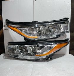 LA Zona Auto Parts 14 15 and 16 Toyota Highlander Chrome Headlights Luces Micas calaveras OEM STYLE proyectores prject