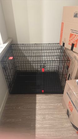 Kong Door Wire Dog Crate w/ divider panel size 42”L 29” W 31”H