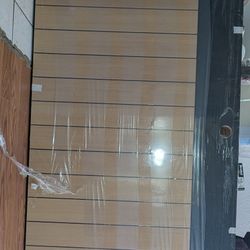 NEW Modern Walnut & Steel Front Door - 36x80 - $350