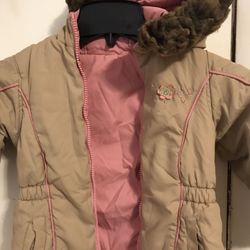 Winter Jacket for 2-3 year old -$3 Reversible Jacket pink/brown