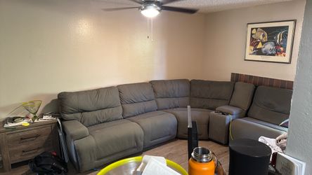 5 piece sectional electric reclining sofa/couch