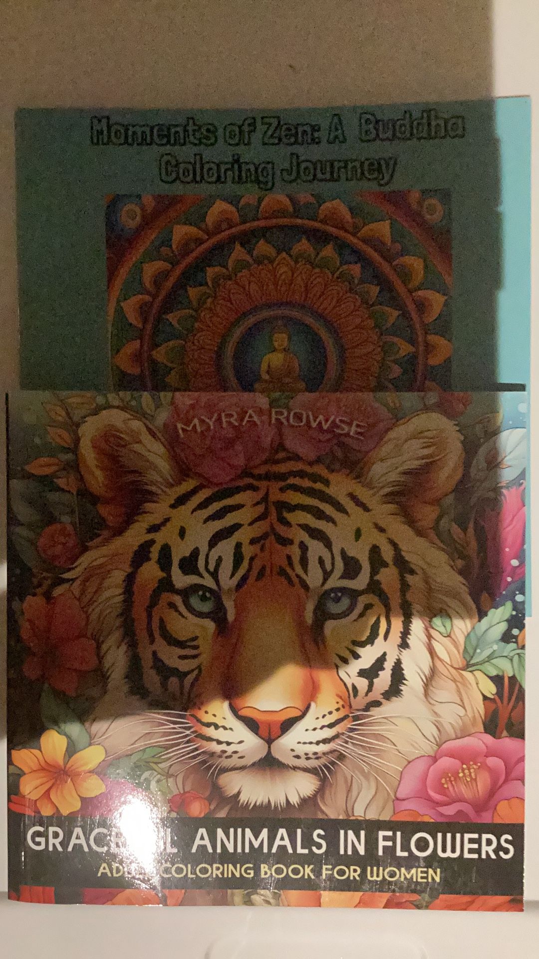 Two Adult Coloring Books