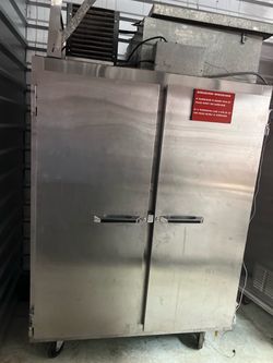 Commercial Stainless Steel Two-Door Reach-In Refrigerator
