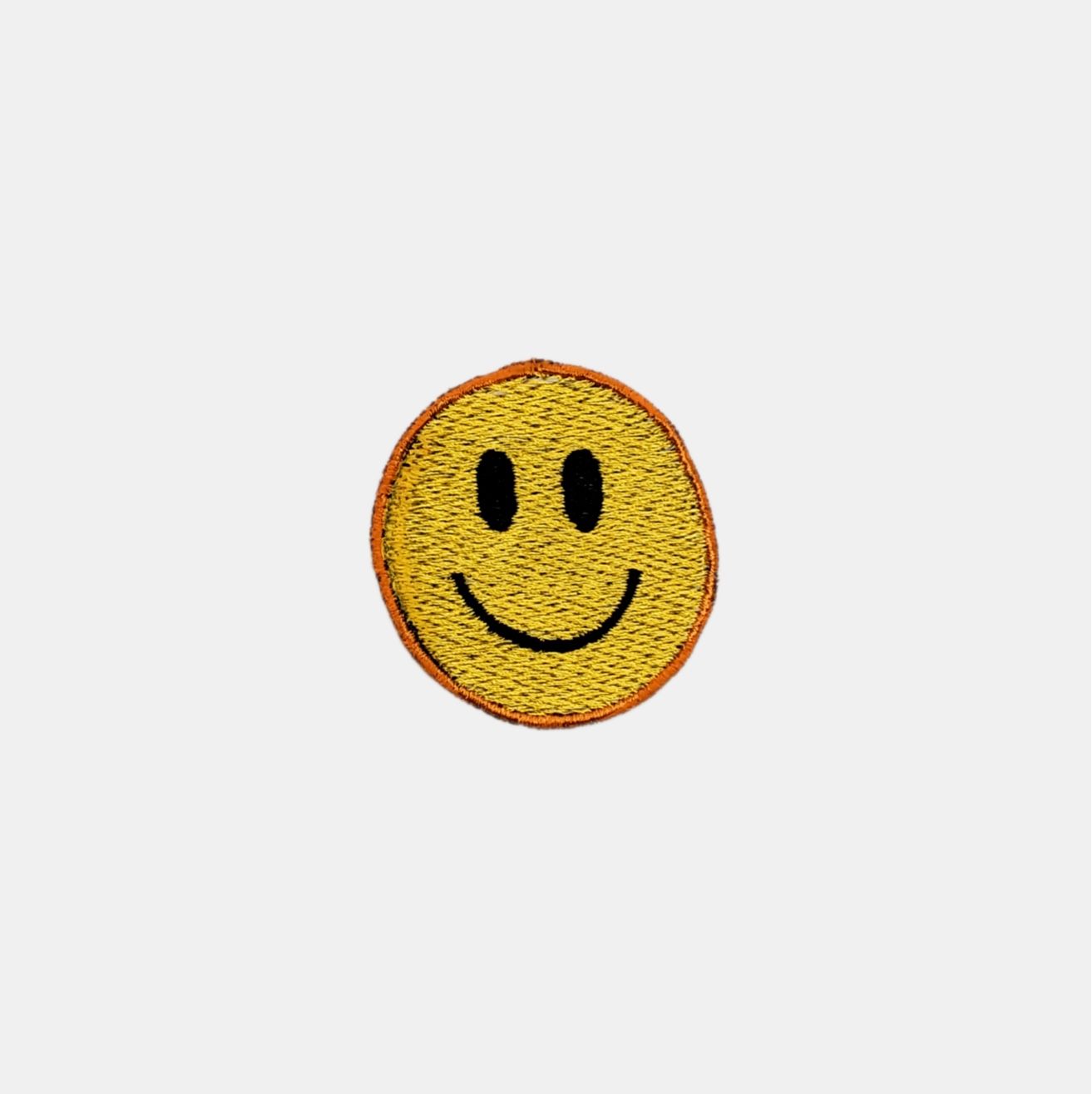 New Smiley Face Emoji Sew On Embroidered Patch Size: 1 3/4" By 1 3/4"