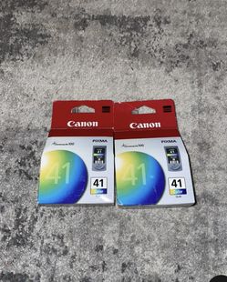 (2)Canon CL-41 Tri-Color Chromolife100 Ink Cartridge