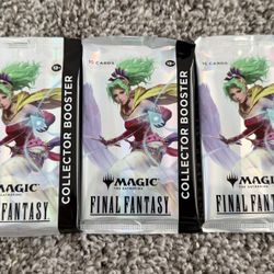Magic: The Gathering Final Fantasy Collector’s Edition Booster Pack ENGLISH NEW/SEALED x3