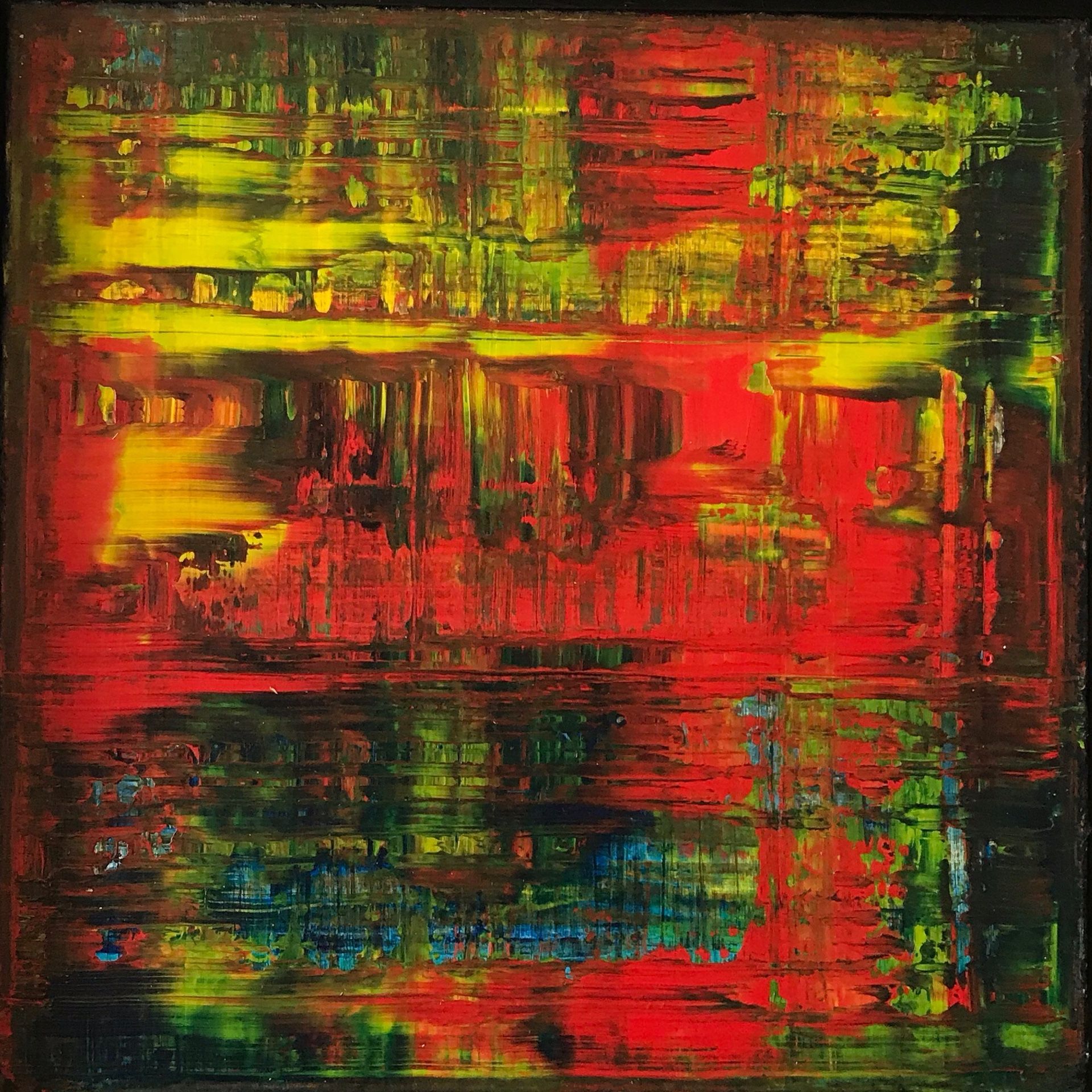 Pair of Original Norman Muller Abstract Expressionist Oil on Canvas Art Paintings