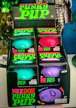 NEEDOH-Brand New Schylling NeeDoh Funky Pup Squishy Stress Toys – Pick Your Color!