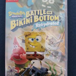 SpongeBob Squarepants Battle For Bikini Bottom Rehydrated Game For Nintendo Switch (Brand New)