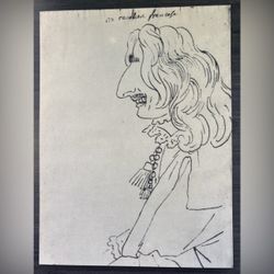 CARICATURE Giovanni Gian Lorenzo Bernini Fine Art Print Antique Vintage Original 1940’s Italy Italian Printed Collectible -CARICATURA - A French Knigh