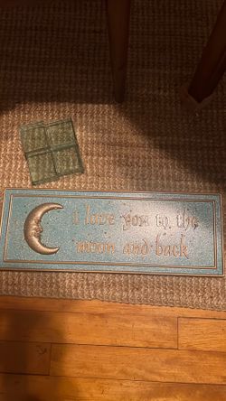 Glass Picture frame and sign
