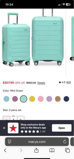 Travelers choice pagosa 2 piece luggage set