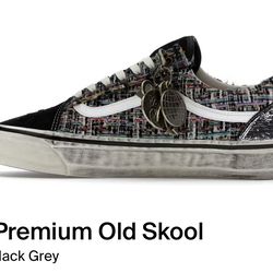 Vans Premium Old Skool Charms Black & Grey