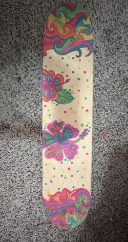 Colorful Painted Skateboard 