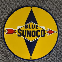 Porcelain Sunoco Sign 