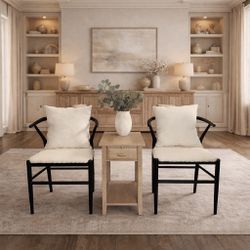 Beautiful 3 Piece Accent Set—2 Chairs and Table