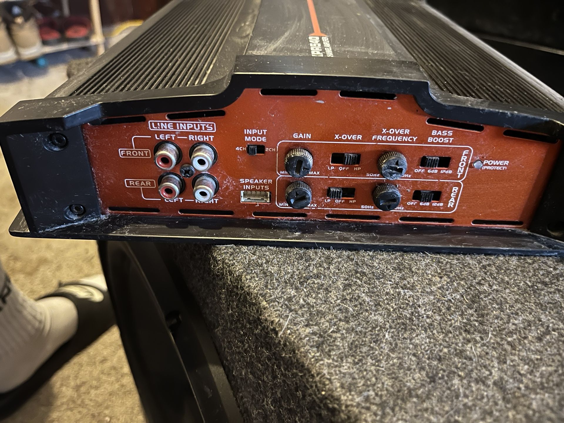 Pioneer 12in Subwoofer/ Dual 4 Channel Amp 1200w
