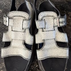 Doc Martens ladies platform sandals, leather