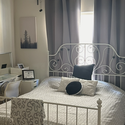 Queen size bed, IKEA metal