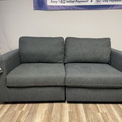 Grey Love Seat - Brand New Marked Down At Cost 