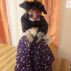 Vtg Gemmy Animated Witch 