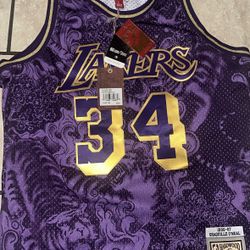 Exclusive Mitchell And Ness Lakers Dragon Year Jersey Size Large 