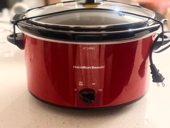 Red Hamilton Beach 6 Qt Slow Cooker