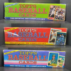 (NEW) Topps MLB Baseball Cards Lot Cards from year 1987, 1988, and 1989 (CHECK DESCRIPTION FOR PRICES)