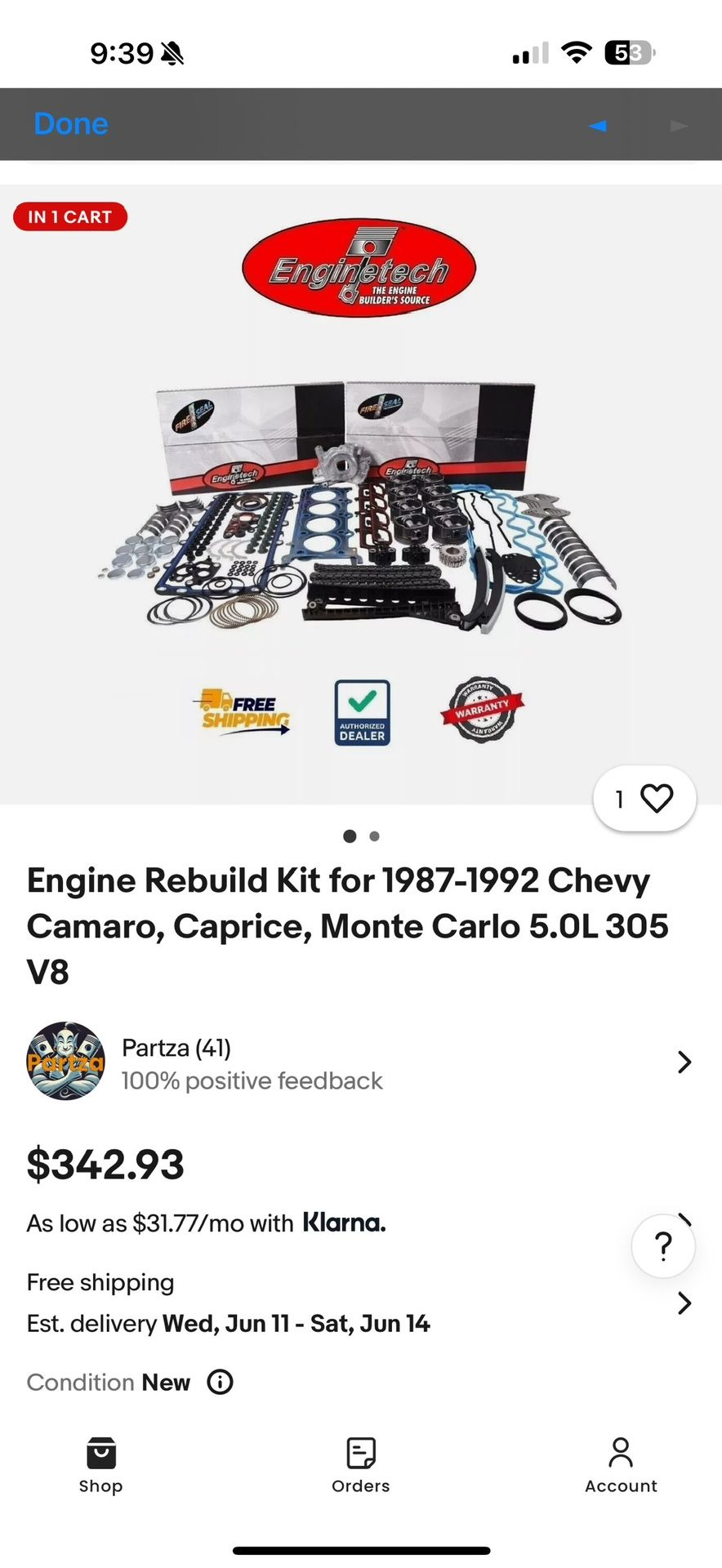 I’m Selling parts 350