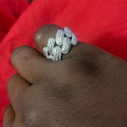 925 Silver Wit baguette diamonds