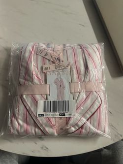 Victoria's Secret Striped Pajama Set XL
