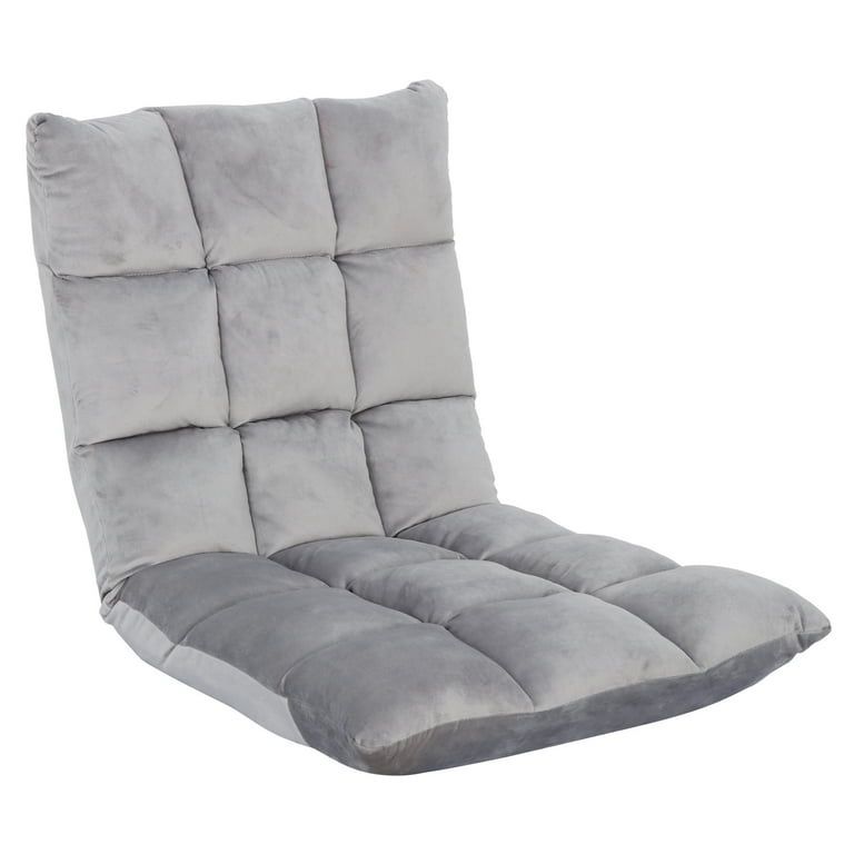 ZENSTYLE Adjustable Floor Chair Bed Couch Recliner Lazy Seat Sofa Chair Folding Gaming Lounger Paddy