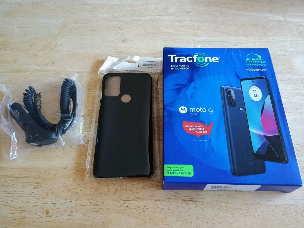 new tracfone moto g play package