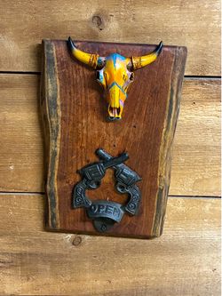 Wall mount bottle opener