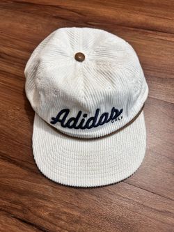 Adidas PGA Golf Corduroy Leather 5 Panel Rope Hat  White Lake Elmo Minnesota