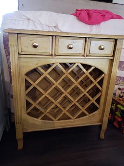 Bottle rack accent table