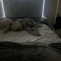 bed set grey with Diamonds