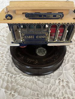 San Francisco Cable car Rotating Music Box