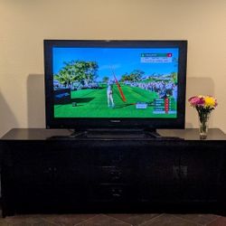 50" Panasonic Plasma TV with Entertainment center