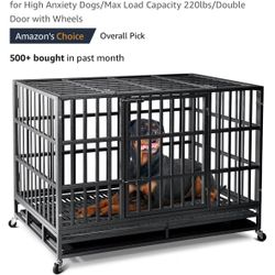2 48inch  Heavy Duty Dog Crates 