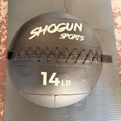 14-pound medicine ball (wall ball) by Shogun Sports