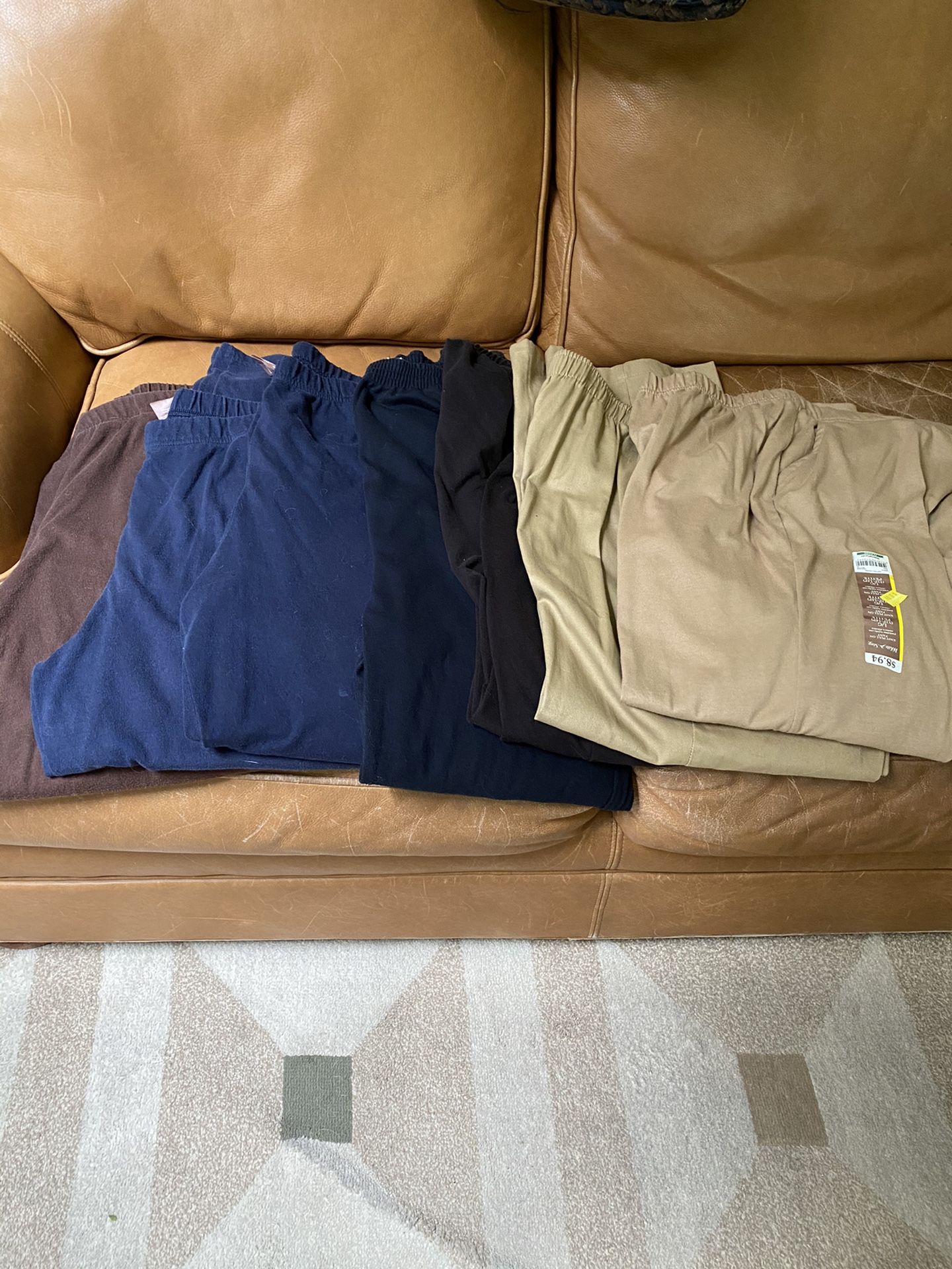5 Brand New/slightly used Woman’s White Stag Brand Knit Pull On Pants Size 12-14 $5 Each