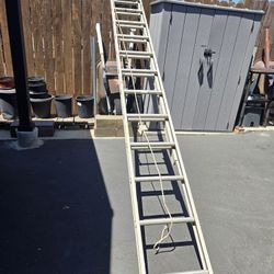Werner 24' aluminum type II extension ladder 